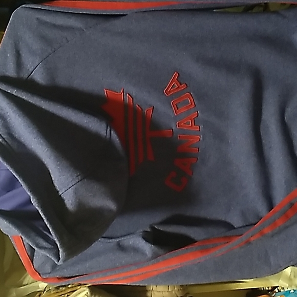 Adidas Size Small Zippered Hoodie-🚻 Unisex - Picture 3 of 8
